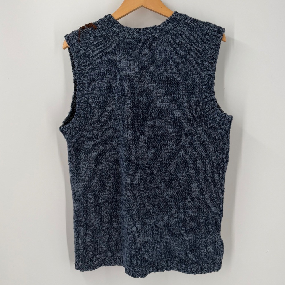 Heirloom Collectibles Vintage Fall Harvest Scarecrow Pumpkin Sweater Vest Medium - Picture 5 of 14